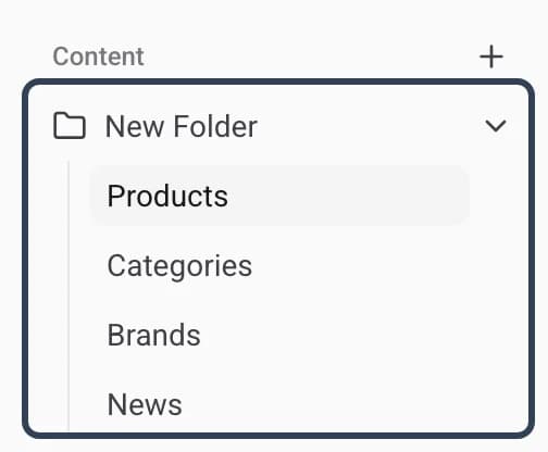 A folder with items inside it