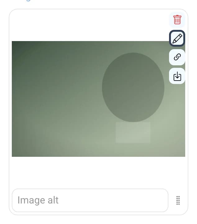 Edit icon on an image field