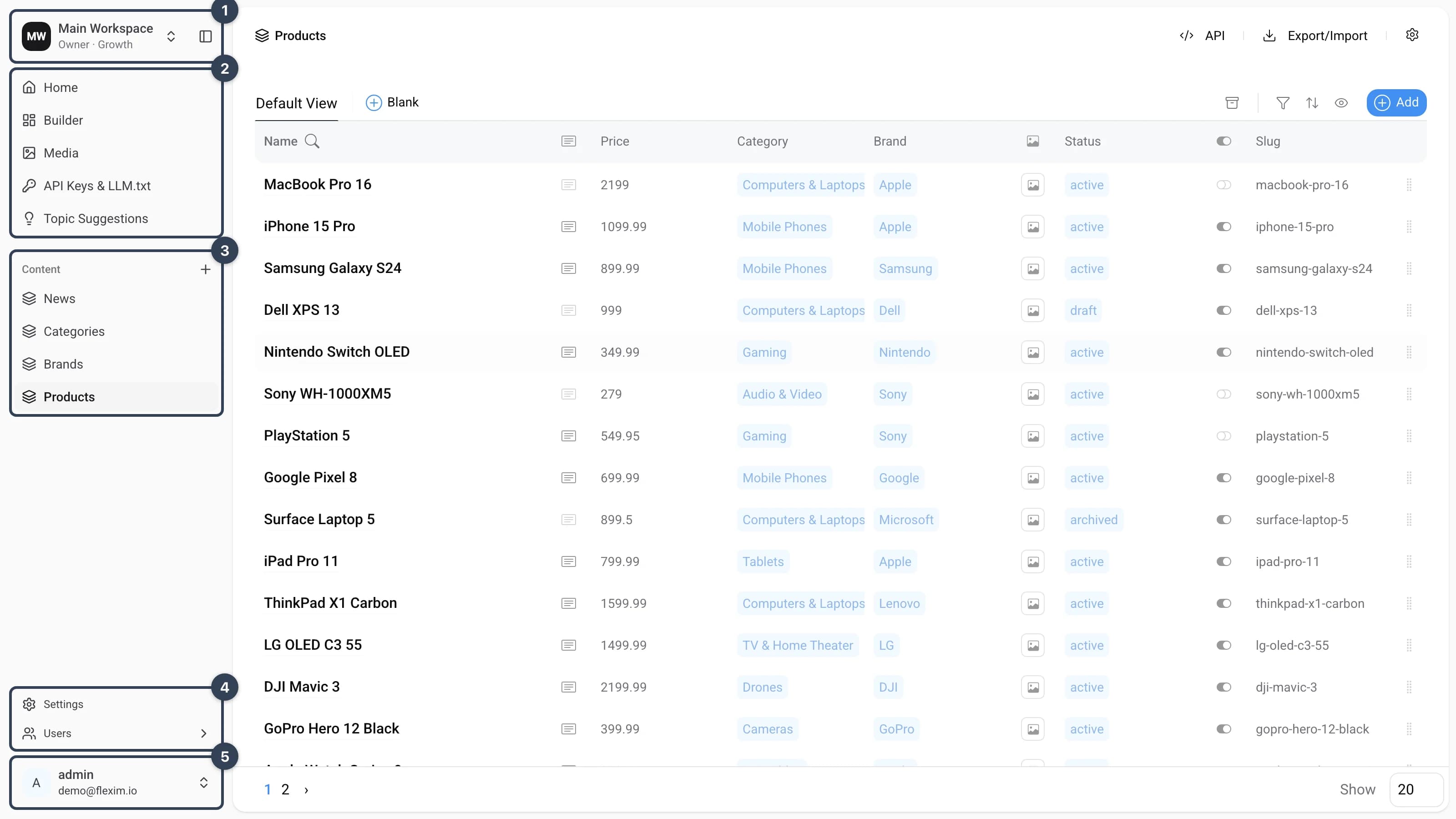 Navigation menu
