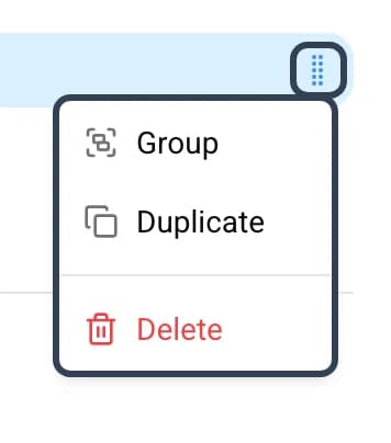 Context menu